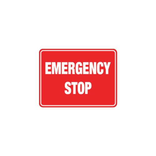 Emergency Sign - Emergency Stop