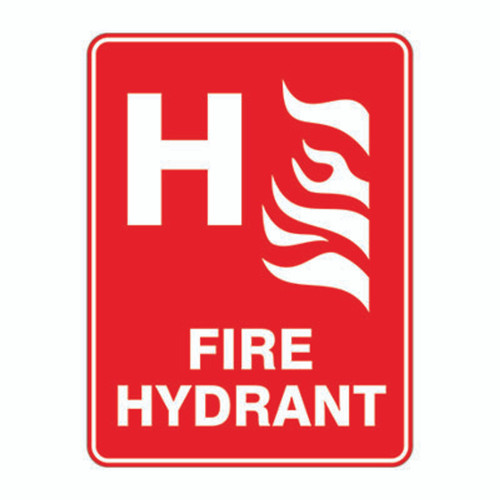 Fire Sign - Fire Hydrant with Symbol 