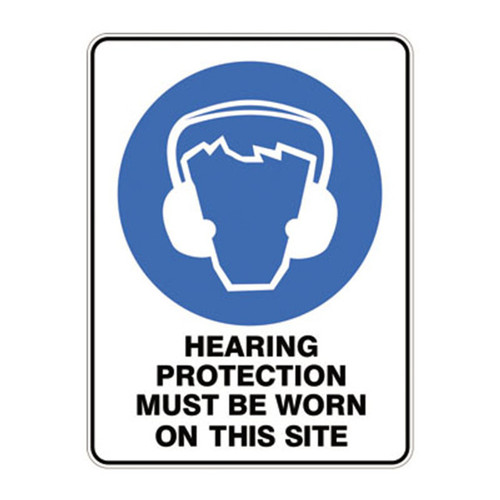 Mandatory Sign - Hearing Protection Must Be Worn Mandatory Sign - Hearing Protection Must Be Worn