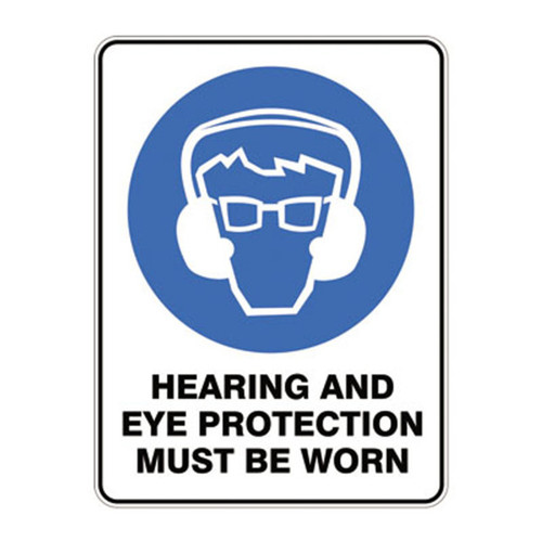Mandatory Sign - Hearing and Eye Protection