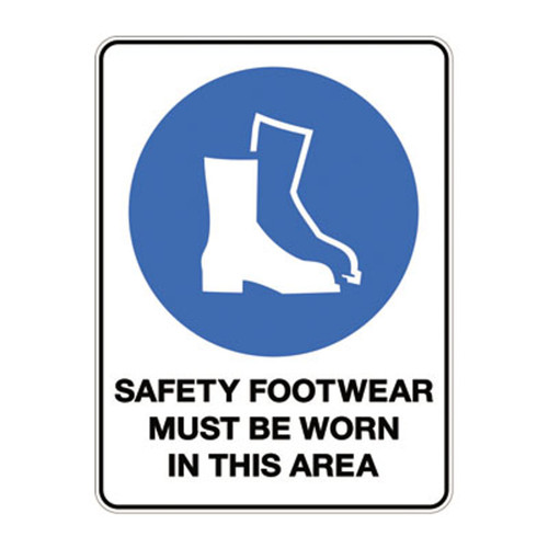 Mandatory Sign - Foot Protection Must Be Worn Mandatory Sign - Foot Protection Must Be Worn