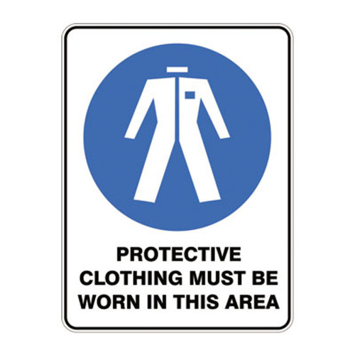 Mandatory Sign - Protective Clothing Must Be Worn Mandatory Sign - Protective Clothing Must Be Worn