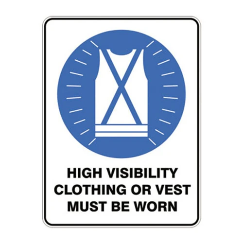 Mandatory Sign - High Visibility Clothing or Vest