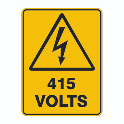 Warning Sign - 415 Volts Warning Sign - 415 Volts