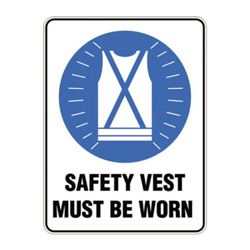 Mandatory Sign - Safety Vest Must Be Worn