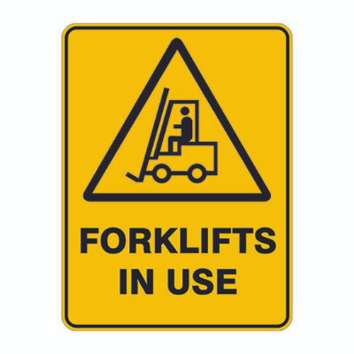 Warning Sign - Forklifts In Use Warning Sign - Forklifts In Use