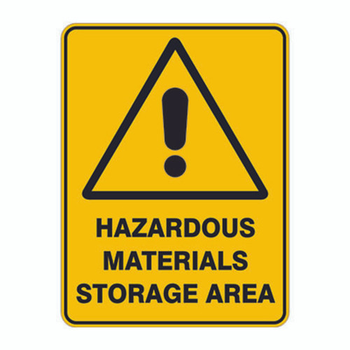 Warning Sign - Hazardous Materials Storage Area 