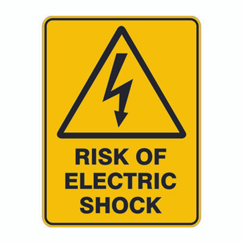 Warning Sign - Risk of Electric Shock Warning Sign - Risk of Electric Shock