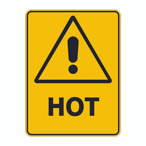 Warning Sign - Hot Warning Sign - Hot