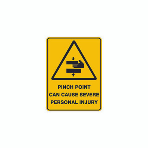 Warning Sign - Pinch Point Can Cause Severe Injury