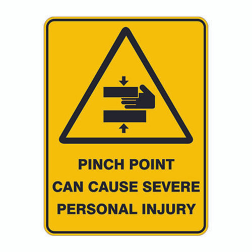 Warning Sign - Pinch Point Can Cause Severe Injury