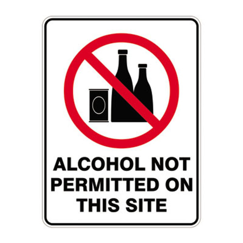 Prohibition Sign - Alcohol Not Permitted Prohibition Sign - Alcohol Not Permitted