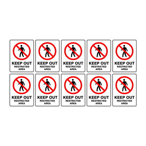 Prohibition Sign - Keep Out Restricted Area SSP-1040