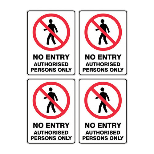 Prohibition Sign - No Entry Authorised Only SSP-1065