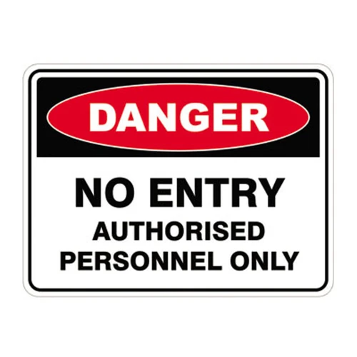 Danger Sign - No Entry Authorised Personnel Only SSD-1370