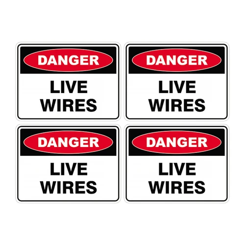 Danger Sign - Live Wires 70600
