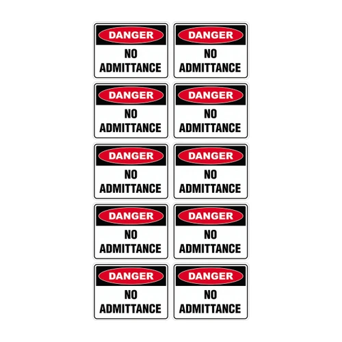 Danger Sign - No Admittance 70660