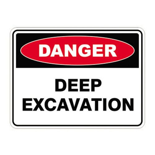 Danger Sign - Deep Excavation 70220