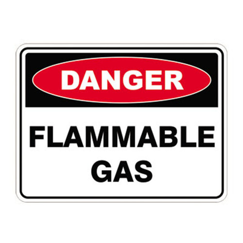 Danger Sign - Flammable Gas 