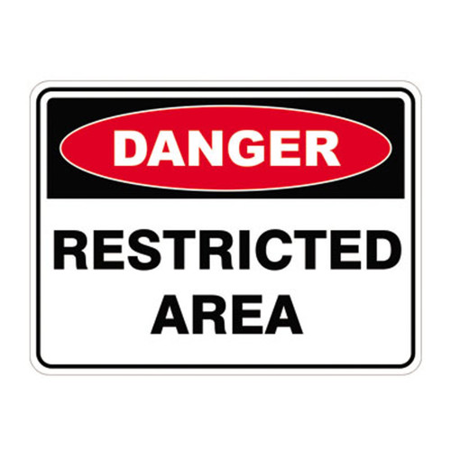 Danger Sign - Restricted Area