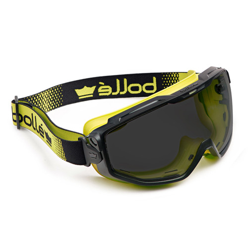 Bolle Universal Goggle Safety Glasses - Smoke Platinum Lens - Top + Bottom Indirect Vented with Foam Bolle Universal Goggle Safety Glasses - Smoke Platinum Lens - Top + Bottom Indirect Vented with Foam