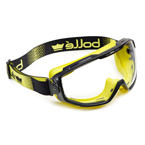 Bolle Universal Goggle Safety Glasses - Clear Platinum Lens - Top + Bottom Indirect Vented with Foam Bolle Universal Goggle Safety Glasses - Clear Platinum Lens - Top + Bottom Indirect Vented with Foam
