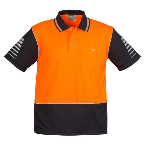 Syzmik Mens Hi Vis Zone Short Sleeve Polo Shirt Syzmik Mens Hi Vis Zone Short Sleeve Polo Shirt
