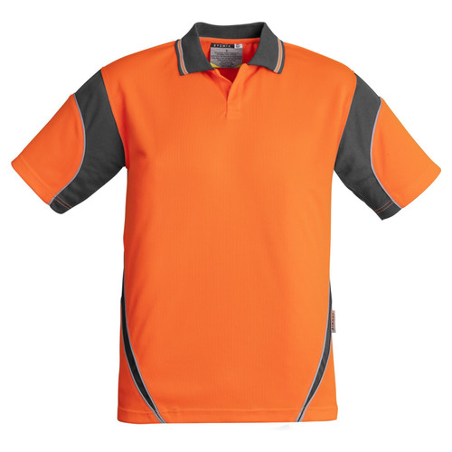 Syzmik Mens Hi Vis Aztec S/S Polo Shirt 