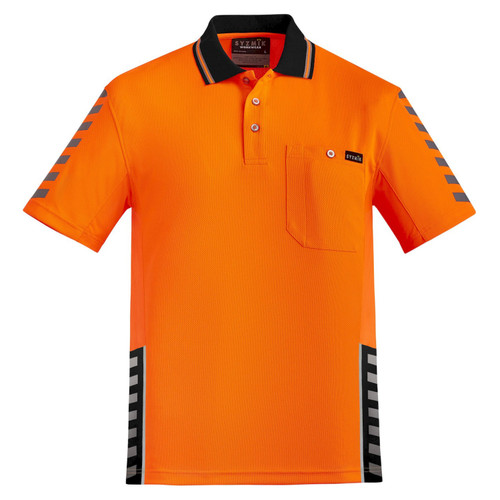 Syzmik Mens Hi Vis Komodo Short Sleeve Polo Shirt Syzmik Mens Hi Vis Komodo Short Sleeve Polo Shirt