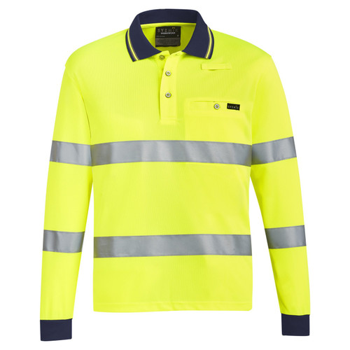 Syzmik Unisex Bio Motion Taped Long Sleeve Polo Shirt Syzmik Unisex Bio Motion Taped Long Sleeve Polo Shirt