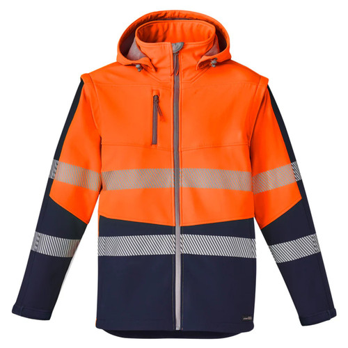 Syzmik Unisex Streetworx 2 in 1 Stretch Softshell Taped Jacket Syzmik Unisex Streetworx 2 in 1 Stretch Softshell Taped Jacket