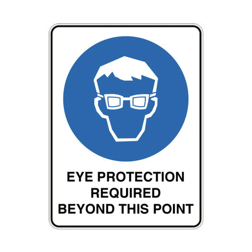 Mandatory Sign - Eye Protection Required Mandatory Sign - Eye Protection Required