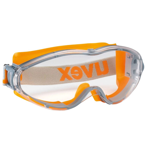 Uvex Goggle-Ultrasonic Orange/Grey, Clear Supravision Lens Uvex Goggle-Ultrasonic Orange/Grey, Clear Supravision Lens