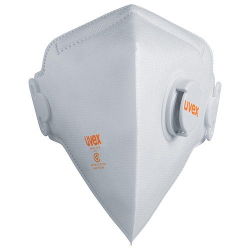 UVEX silv-Air c 3210 Disposable Flat Fold P2 Respirator with Valve - 15 Pack UVEX silv-Air c 3210 Disposable Flat Fold P2 Respirator with Valve - 15 Pack