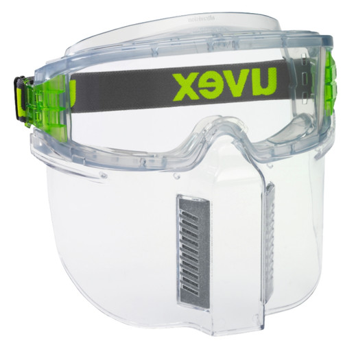 Uvex Goggle Clear A/F Acetate Foam & P/C Mouth Visor Uvex Goggle Clear A/F Acetate Foam & P/C Mouth Visor