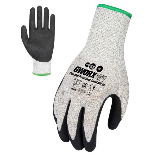 Force 360 Eco Cut-Resistant Sand Nitrile Glove GWORX151