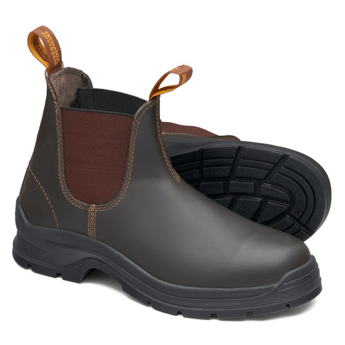 Blundstone Brown Elastic Side Boot with Non Steel Cap - Non Safety Blundstone Brown Elastic Side Boot with Non Steel Cap - Non Safety