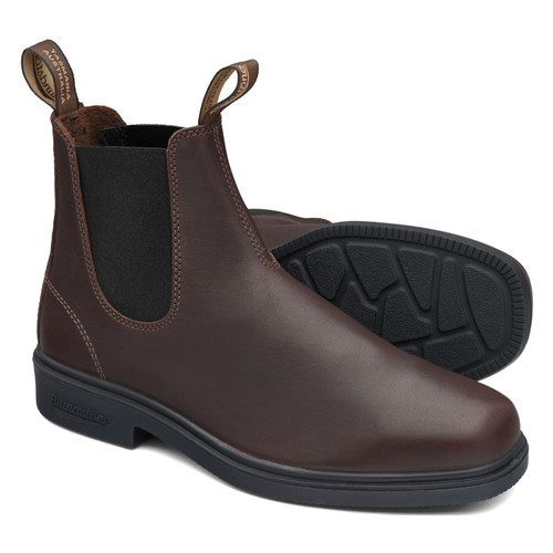 Blundstone Brown Thoroughbread Herringbone Elastic Side Dress boot - V Cut