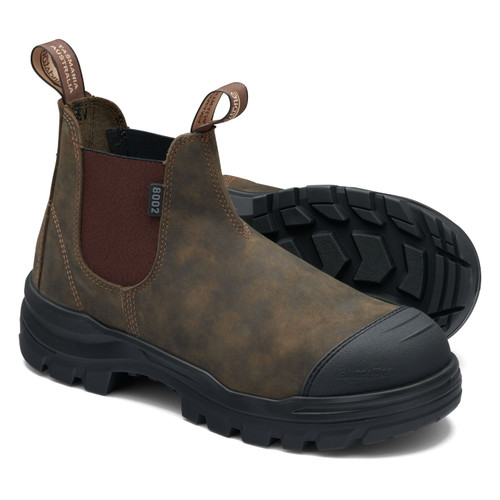 Blundstone Unisex Rotoflex Rustic Brown Elastic Sided Boots 