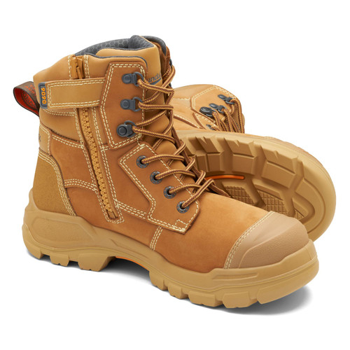 Blundstone Unisex Rotoflex Zip Sided Wheat Safety Boots Blundstone Unisex Rotoflex Zip Sided Wheat Safety Boots