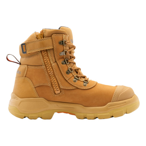 Blundstone Unisex Rotoflex Aquashield Zip Sided Wheat Safety Boots 