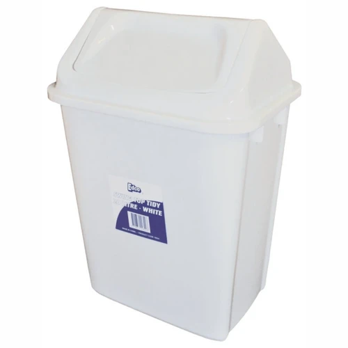 Edco Plastic Swing Top Tidy Garbage Bin - 20 Litres 19324