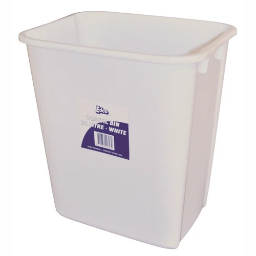 White Plastic Garbage Bin - 20 Litres 19334
