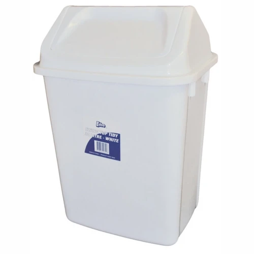Plastic Swing Top Tidy Garbage Bin - 30 Litres 19344