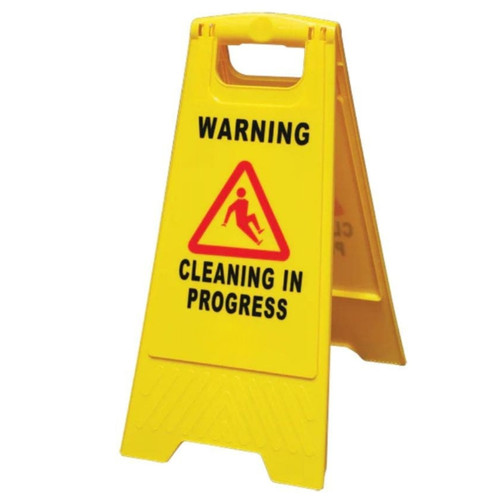 Yellow A-Frame Sign - Cleaning In Progress CW-9006