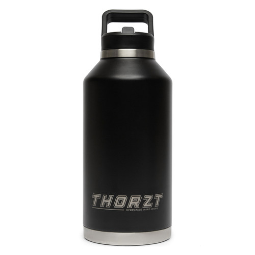 Thorzt 2L Stainless Steel Drink Bottle - Black Thorzt 2L Stainless Steel Drink Bottle - Black