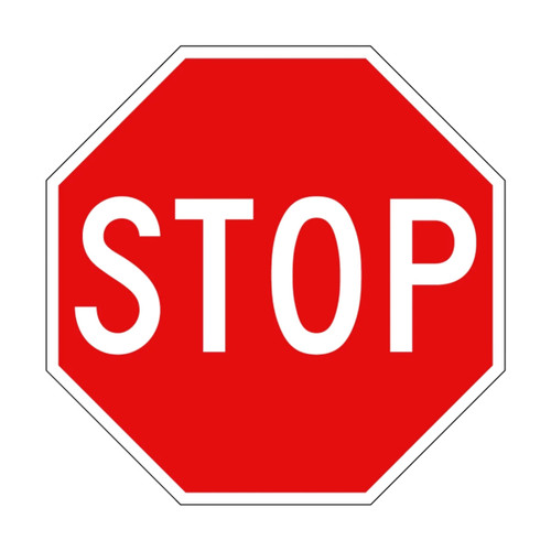 Regulatory Stop Sign - Class 1 - 600 x 600mm R1-1A