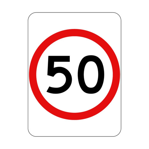 Regulatory Speed Limit (Symbolic) Sign - Class 1 - 450 x 1200mm Regulatory Speed Limit (Symbolic) Sign - Class 1 - 450 x 1200mm