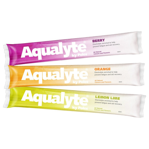 Aqualyte Electrolyte Icy Pole Mixed Flavours 50 x 60ml AI-M80M50C