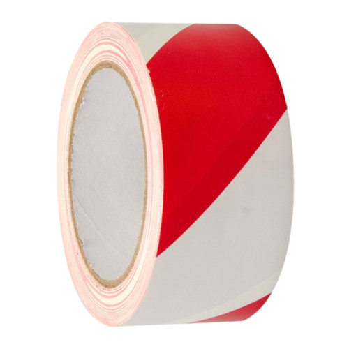 Red/White PVC Floor Marking Tape - 48mm x 33m 4490
